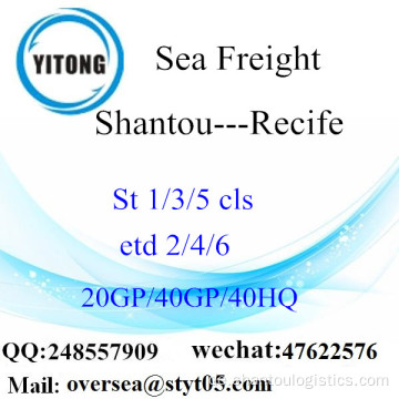 Shantou Port Sea Freight Versand nach Recife